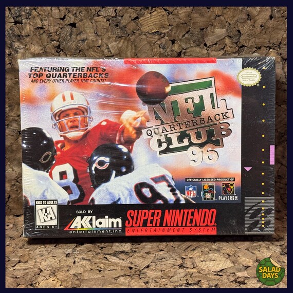 NFL Quarterback Club 1996 -super Nintendo- Sealed - Etsy