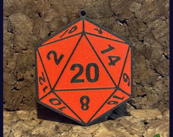 D20 Die -Ornament- Dungeons and Dragons