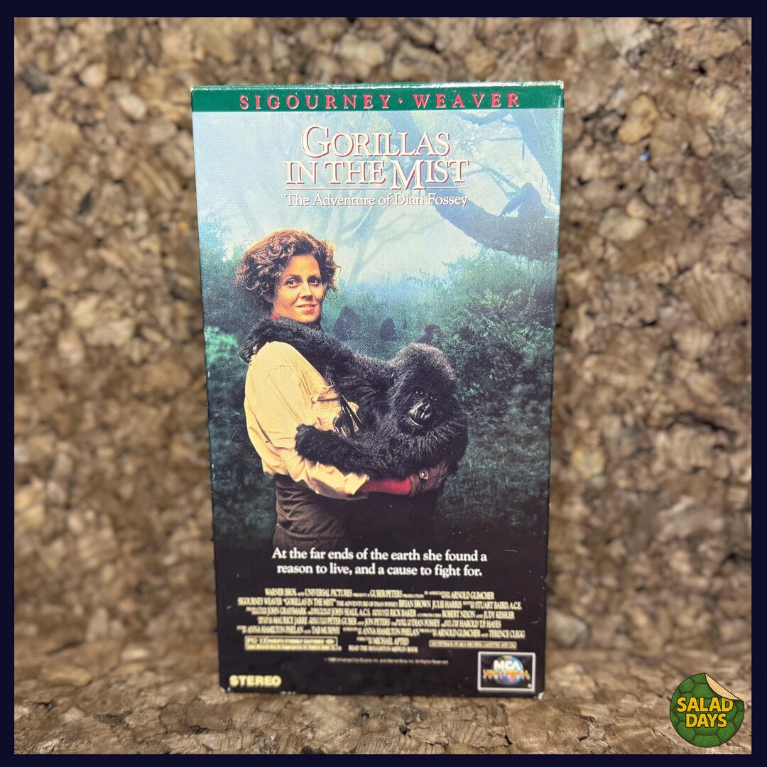 Gorillas in the Mist -VHS- - Etsy