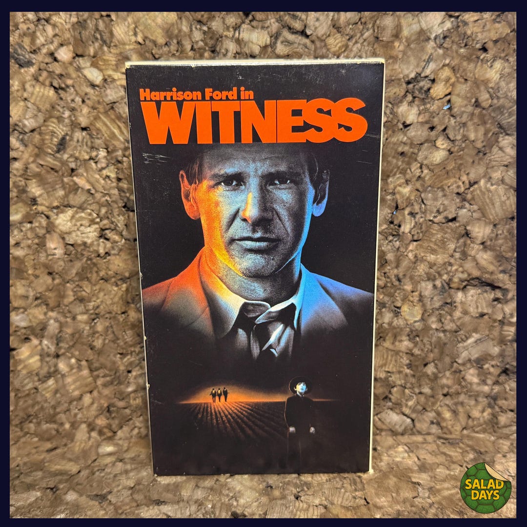 Witness -VHS- Harrison Ford - Etsy