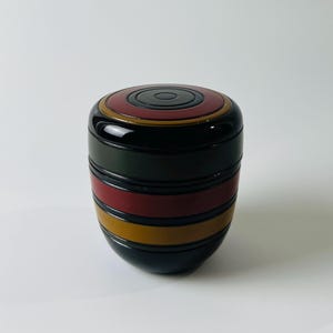 Urushi Lacquer Natsume Tea Caddy: Japanese Tea Ceremony Container