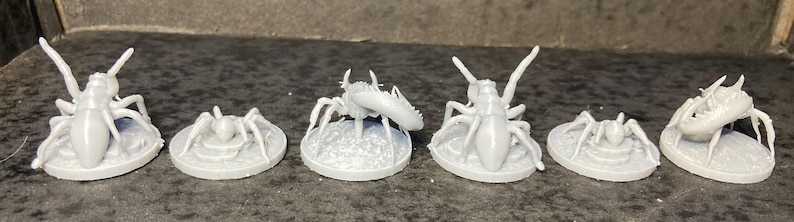 6 Pcs DND Spiders Miniatures for D&D and other Wargames image 2