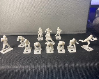 25 Unpainted 60's Style Electric Football Figures