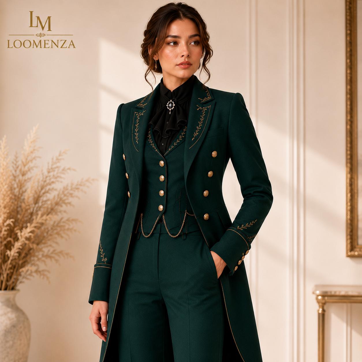 dark green dress coat Emerald Ladies Size:32oz Heritage by Ines Di sequin maternity dress for hire this Blazer Sport Coat Coat suit