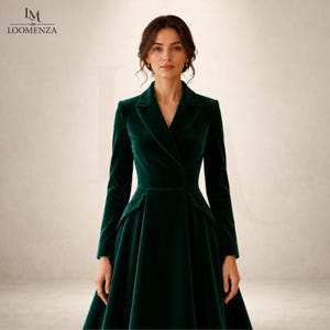 emerald green church dress Women Colour:Cherry Lacquer Mermaid dress georgette anarkali Lyssy | White High-Neck