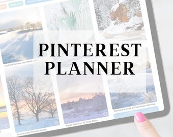 Pinterest Strategy Planner, Canva Template, 40+ Page Guide, PLR MRR, Pin Design Checklist