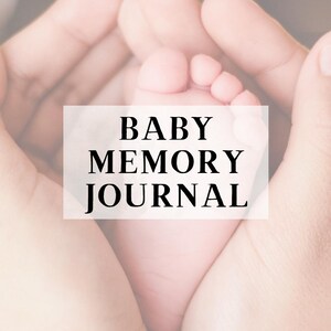 Baby Memory Journal, Canva Template, 64 Page Newborn Book, PLR MRR, Shower Gift
