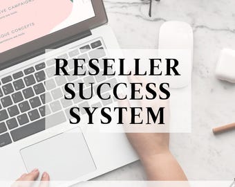 Reseller Success System Guide, Products Strategy, PLR Business and Passive income blueprint, Canva Template