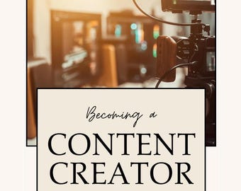 A Content Creator Guide PLR, Canva Template, MRR, Influencer Marketing, Faceless Creator, Starter Kit