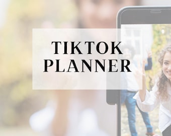 TikTok Planner, Canva Template, Viral Video Guide, PLR, MRR, TikTok Organizer, Creator Growth Tool