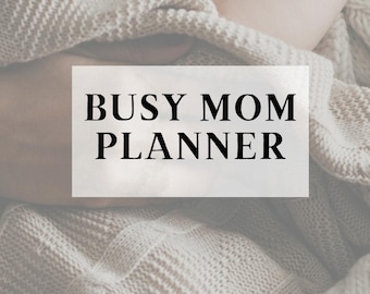 Busy Mom Planner, Canva Template, 60+ Page, Household, Organizer, PLR MRR, Family  Calendar