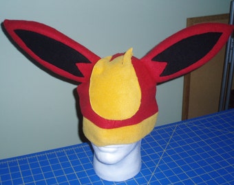 Flareon Fleece Cosplay Hat