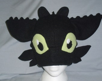 Toothless Fleece Cosplay Hat