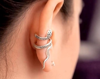 Snake Ear Cuff | Serpent Ear Wrap, No Piercing