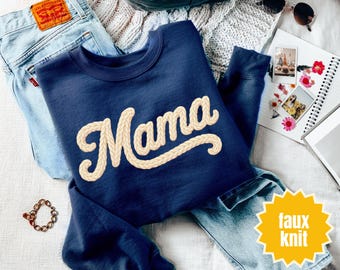Preppy Mama faux fil PNG, Simple maman PNG, Preppy Thanksgiving PNG, sublimation et Dtf Png, faux fil mama, Coquette Png