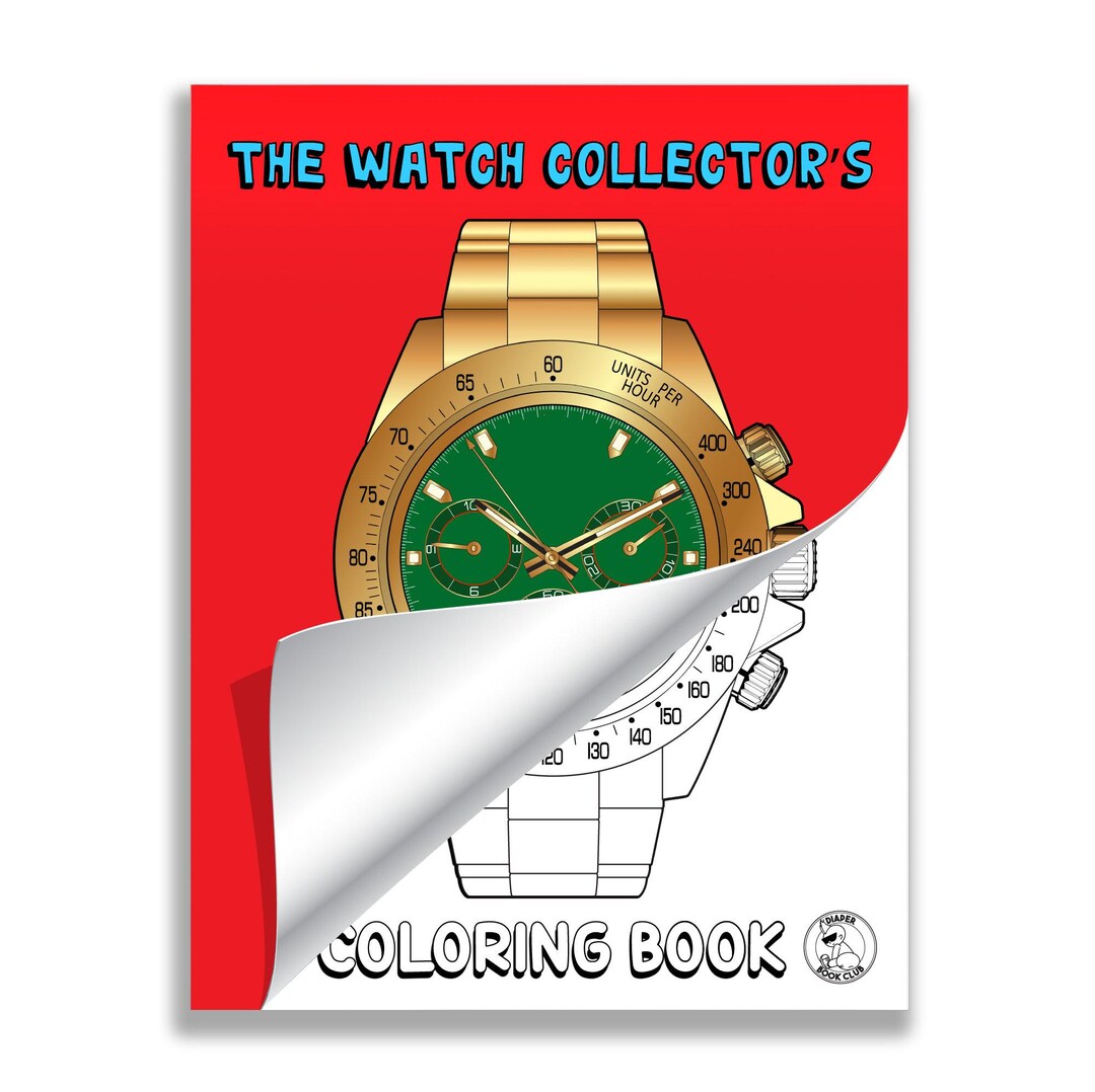 The Watch Collector's Coloring Book - Etsy