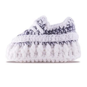 Static Reflect Baby Sneakers | Crochet Baby Booties | Baby Shower Gift | Newborn Shoes | Diaper Book Club | Crochet Baby Trainers