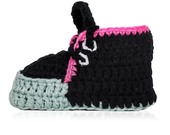 Mint-babysneakers babysneakers | Gehaakte babyslofjes | Cadeau kraamcadeau | Newbornschoenen | Luierboekenclub | Gehaakte babysneakers