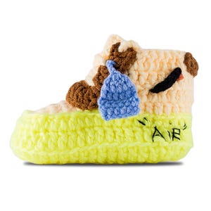 Volt Baby Shoes Baby Sneakers | Crochet Baby Booties | Baby Shower Gift | Newborn Shoes | Diaper Book Club | Crochet Baby Trainers
