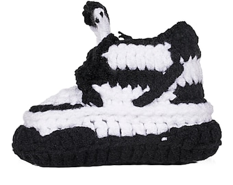 Monochrome Babyschuhe Baby Sneakers | Baby Booties gehäkelt | Baby-Dusche-Geschenk | Neugeborene Schuhe | Windelbuchclub | Gehäkelte Baby Turnschuhe