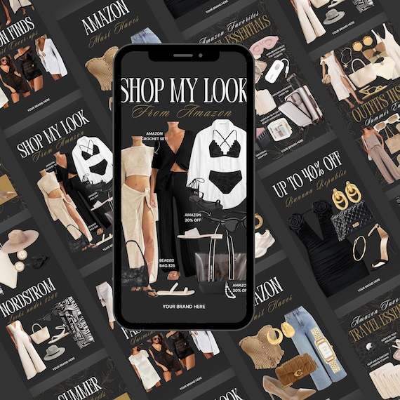 10 Editable Canva LTK Instagram Stories Template, LTK Fashion Canva Template, Instagram story Canva Template, blogger Ltk Product Catalog