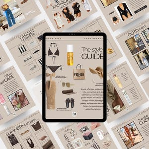 34 Editable LTK Instagram Canva Templates | LTK Travel Gift Guides & Product Collage Kit | Customizable Fashion and Social Media Content kit