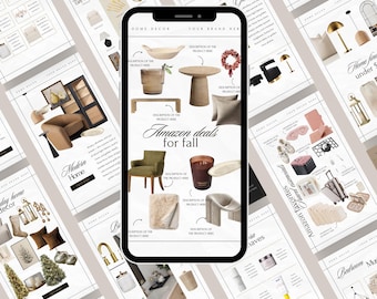 34 Canva LTK Instagram Story Home Decor Template, LTK Canva Template, LTK for lifestyle influencer, Ltk Collage Template Ltk Product Catalog