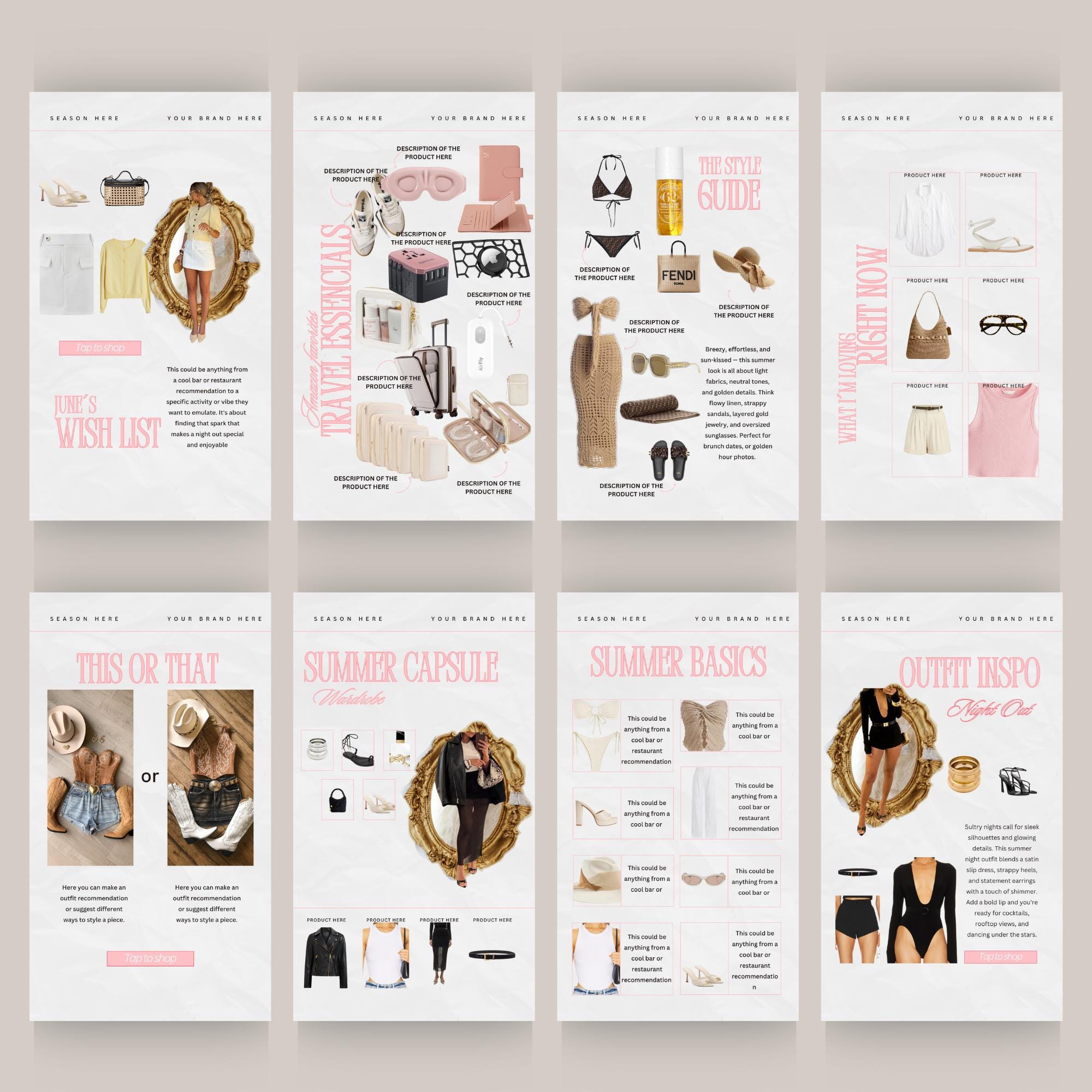 30 LTK Instagram Stories Template Editable Canva Template Social Media ...