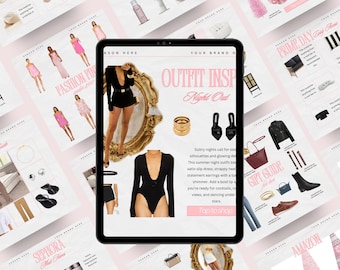 30 LTK & Instagram Story Canva Templates, Editable LTK Fashion Canva Template, Instagram Stories Canva Template, blogger Ltk Product Catalog