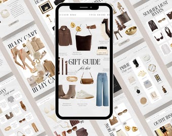 35 LTK Instagram Story Template, Editable Canva Ltk Instagram Template Social Media Influencer Fashion Blogger Collage Pinterest Template