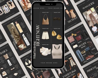 LTK Instagram Story Templates: Modern Canva Fashion Blogger Bundle (Digital Download