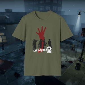 Left 4 Dead 2 T-Shirt, Retro Game Shirt [Unisex Softstyle Cotton Tee | L4D2 Shirt | Left 4 Dead | Gift for Him | Gift for Gamer]