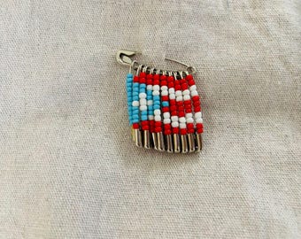 Puerto Rico Flag Beaded Pins Handmade PR Pride Accessories & Gifts
