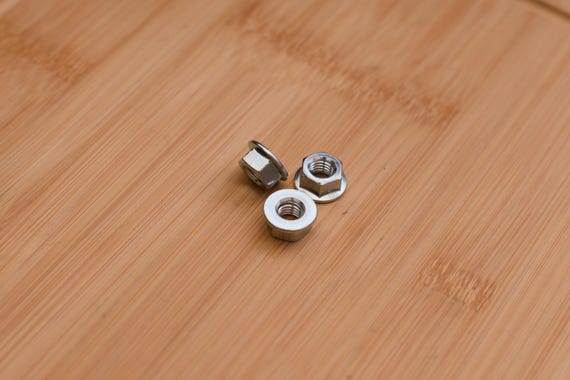 20 Pack | M8-1.25 Flange Nuts Zinc Coated Class 8 | Metric Automotive Hardware