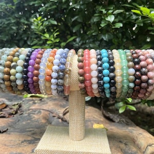 Elegant Crystal Beaded Bracelet, Handmade Jewelry, Colorful Natural Stone Beads, Unique Gift for Her