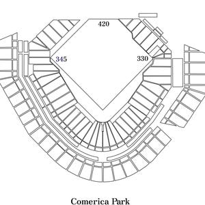 Comerica Park Minimalist Prints