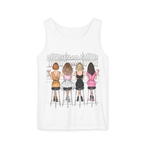 Girl&#39;s Night Out Tank Top: Garment-Dyed Cotton, Casual Bar Wear