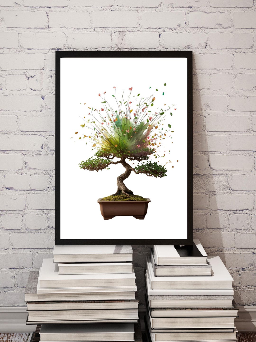 Exploding Bonsai Tree Digital Wall Art - Etsy