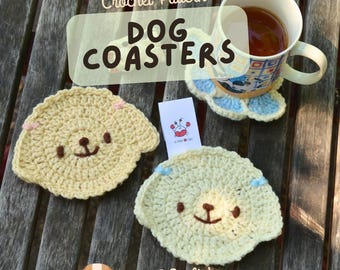 Dog Coasters Crochet Pattern: Photo & Video Tutorial (PDF Download)