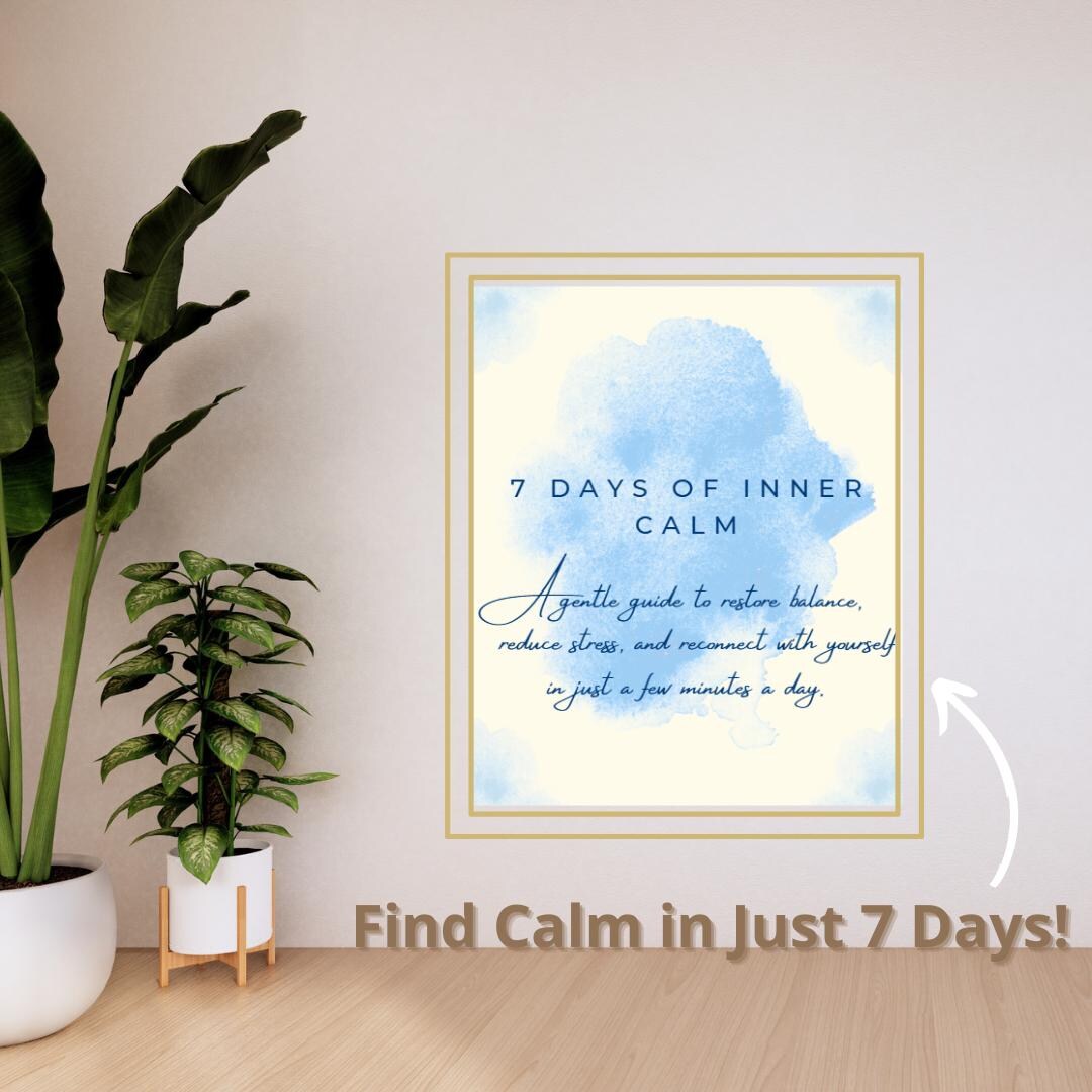 Remain Calm Guide 7 Days of Inner Calm Guide Mindfulness & Self Care Journal PDF Stress ...