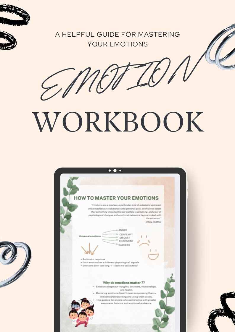 Emotional Mastery Toolkit Mental Health Journal Mood Tracker ...