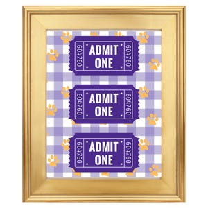 Clemson Tickets Digital Print 11x14in