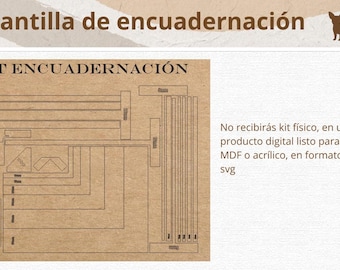 Plantilla digital para encuadernación - PDF - SVG - CDR