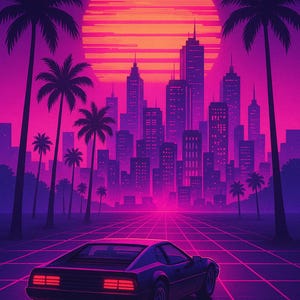 Vaporwave Art Car