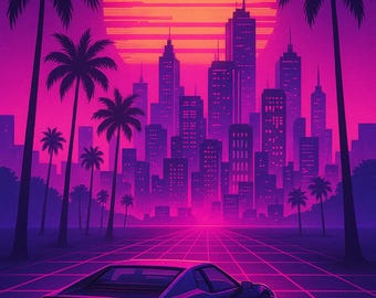 Vaporwave Art Car