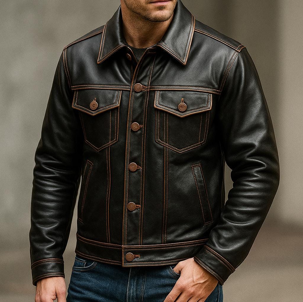 Diesel Leather Jacket - Etsy