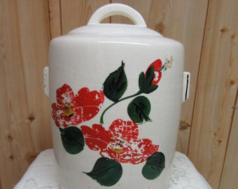 Vintage McCoy Floral Motif Cookie Jar
