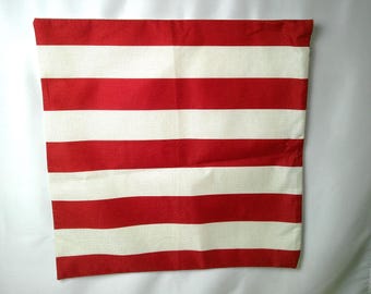Flag Pillow Case Cover Red & White Stripes; Patriotic