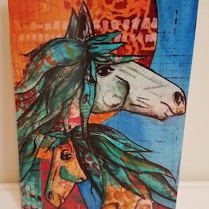 Grußkarte--Original Kunstdruck