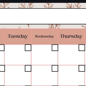 Boho Style Classroom Calendar